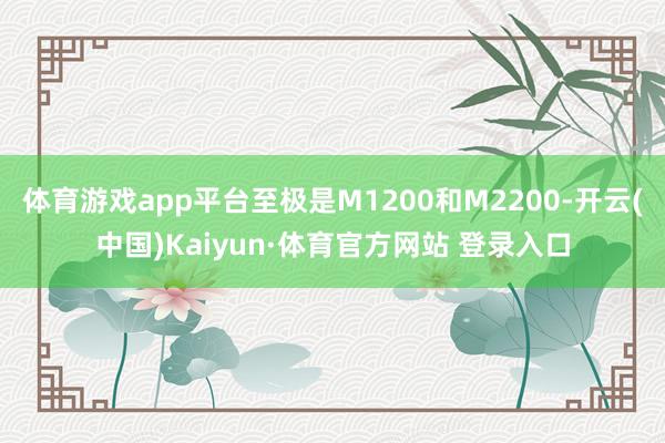 體育游戲app平臺至極是M1200和M2200-開云(中國)Kaiyun·體育官方網(wǎng)站 登錄入口